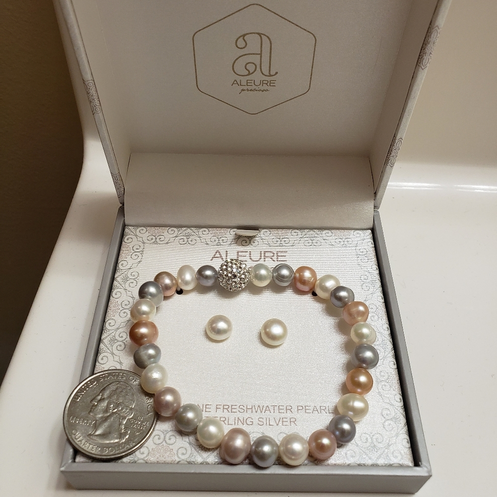 Pearl Bracelet & Earrings